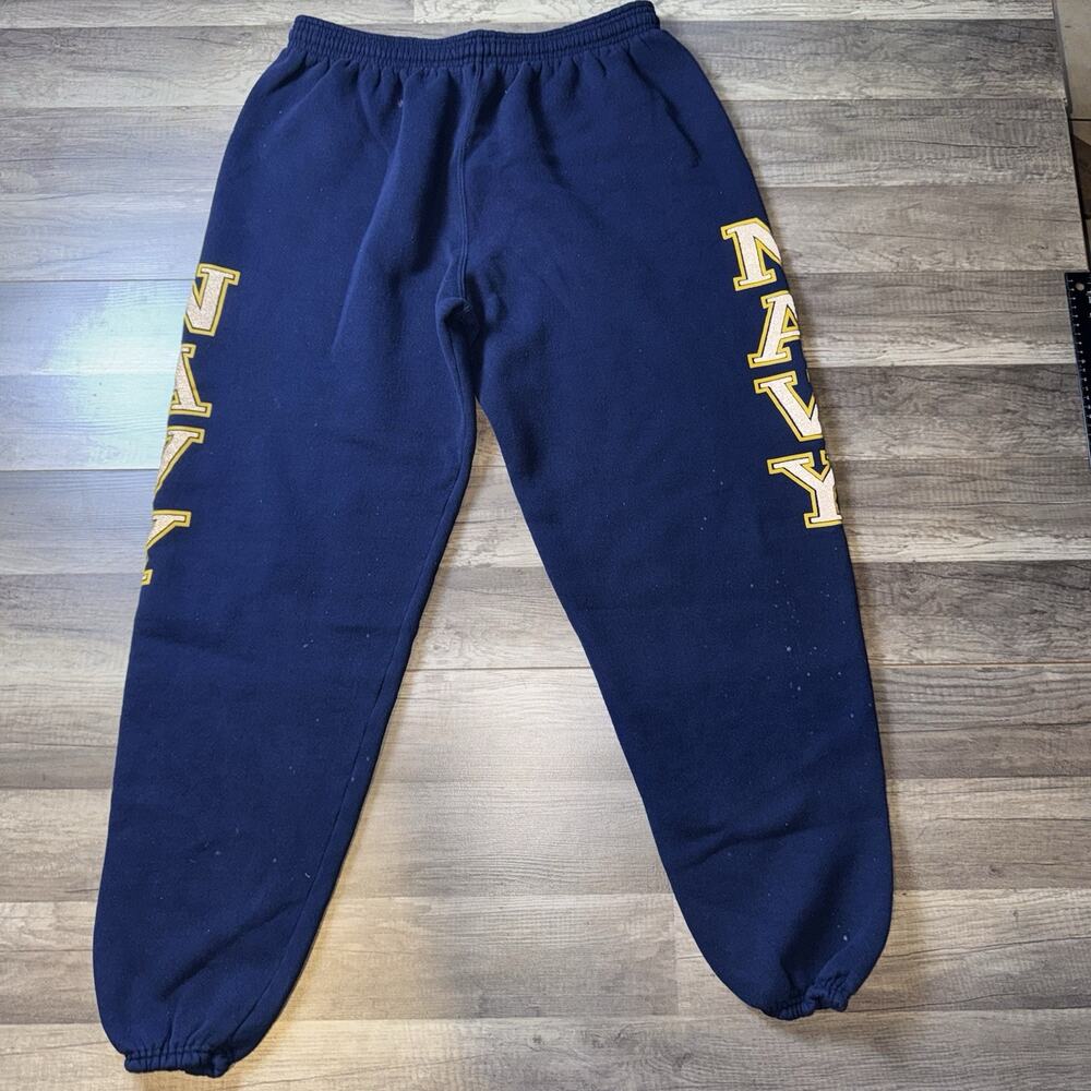 USN Navy Sweatpants Vintage 90s Soffe XL (Fits 34-40x30) Fleece Knit Joggers